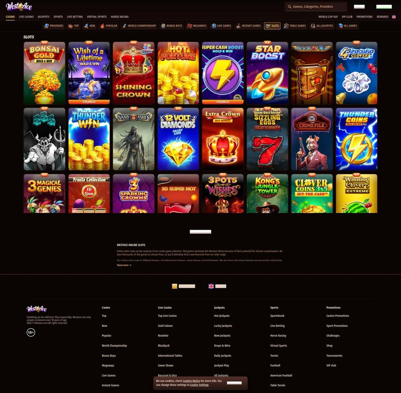 West ace casino login - When I First Logged In